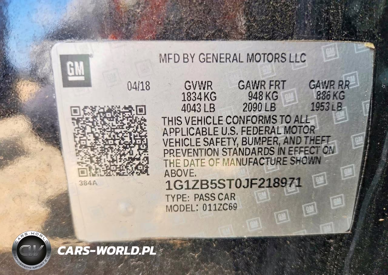 2018 Chevrolet Malibu Ls VIN:1G1ZB5ST0JF218971 - 13