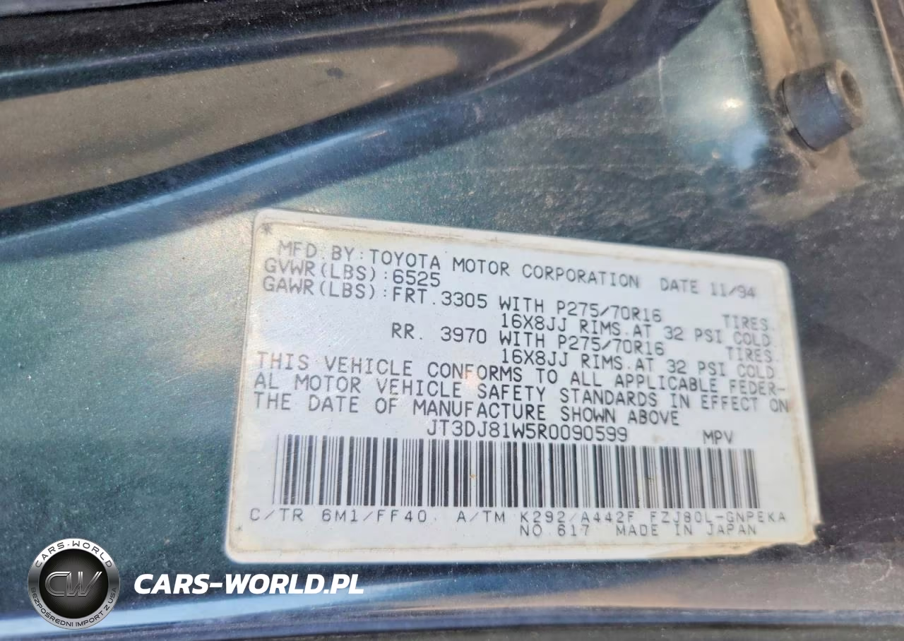 1994 Toyota Land Cruiser Dj81 VIN:JT3DJ81W5R0090599 - 13