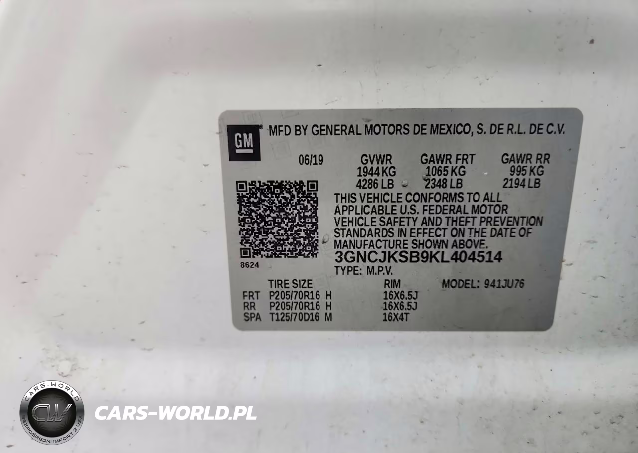 2019 Chevrolet Trax Ls VIN:3GNCJKSB9KL404514 - 13
