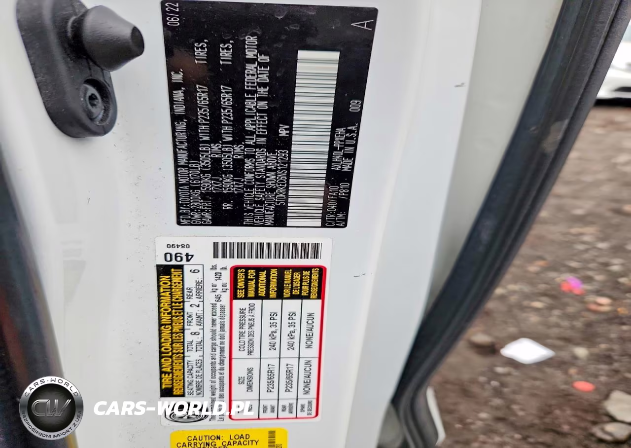 2022 Toyota Sienna Le VIN:5TDKRKEC6NS121293 - 14