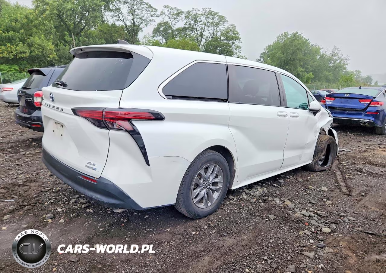2022 Toyota Sienna Le VIN:5TDKRKEC6NS121293 - 3