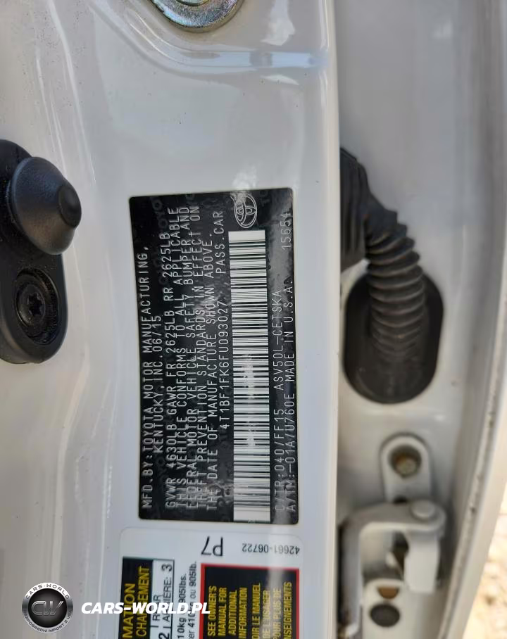 2015 Toyota Camry Se VIN:4T1BF1FK6FU093027 - 12