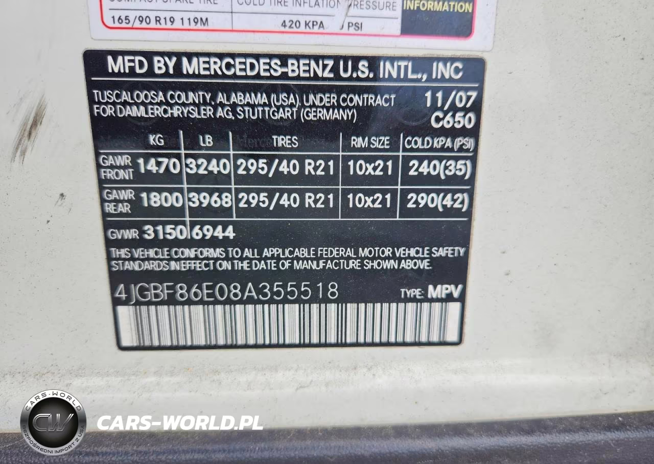 2008 Mercedes-Benz Gl 550 4Matic VIN:4JGBF86E08A355518 - 13