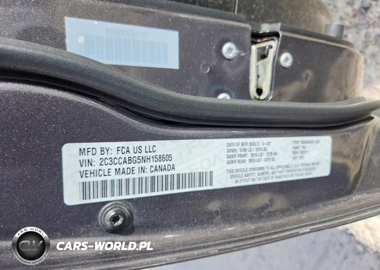2022 Chrysler 300 S VIN:2C3CCABG5NH158605 - 13