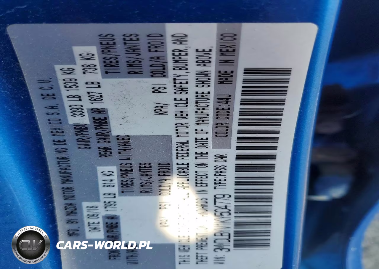 2019 Toyota Yaris L VIN:3MYDLBYV1KY504779 - 12