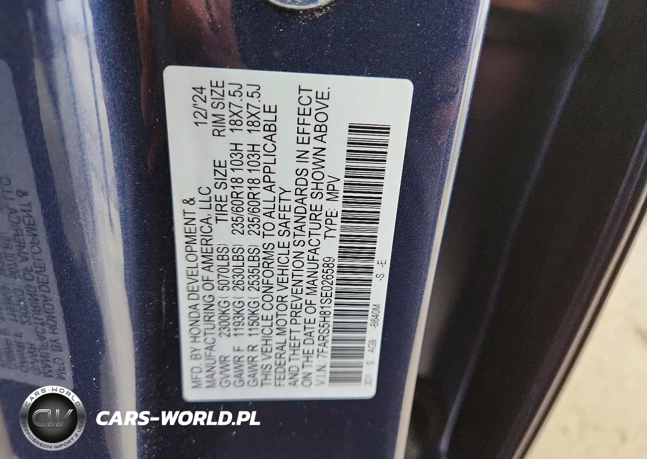 2025 Honda Cr-V Sport-L VIN:7FARS5H81SE026589 - 13