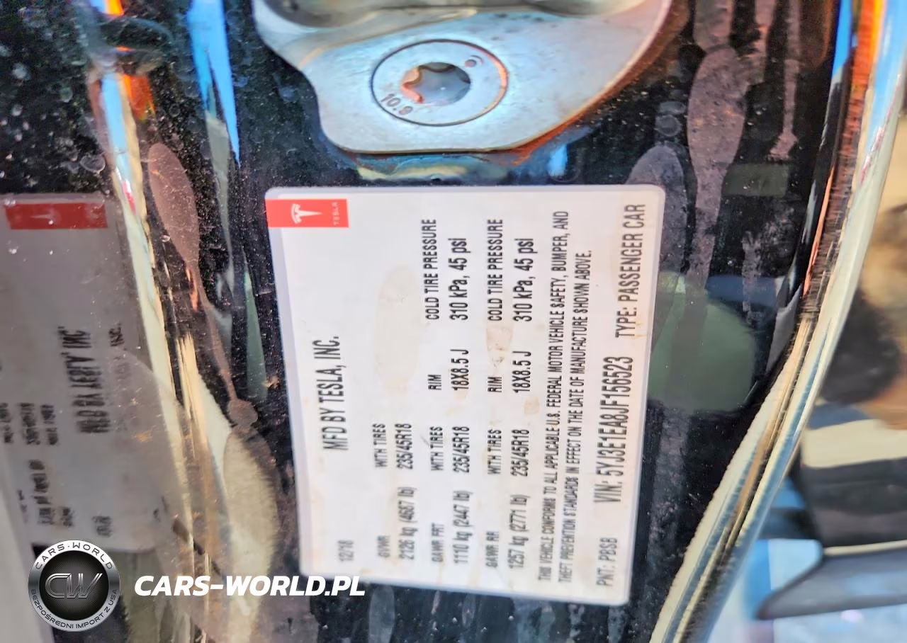 2018 Tesla Model 3 VIN:5YJ3E1EA8JF156523 - 12