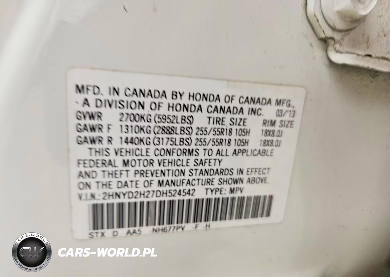 2013 Acura Mdx VIN:2HNYD2H27DH524542 - 13