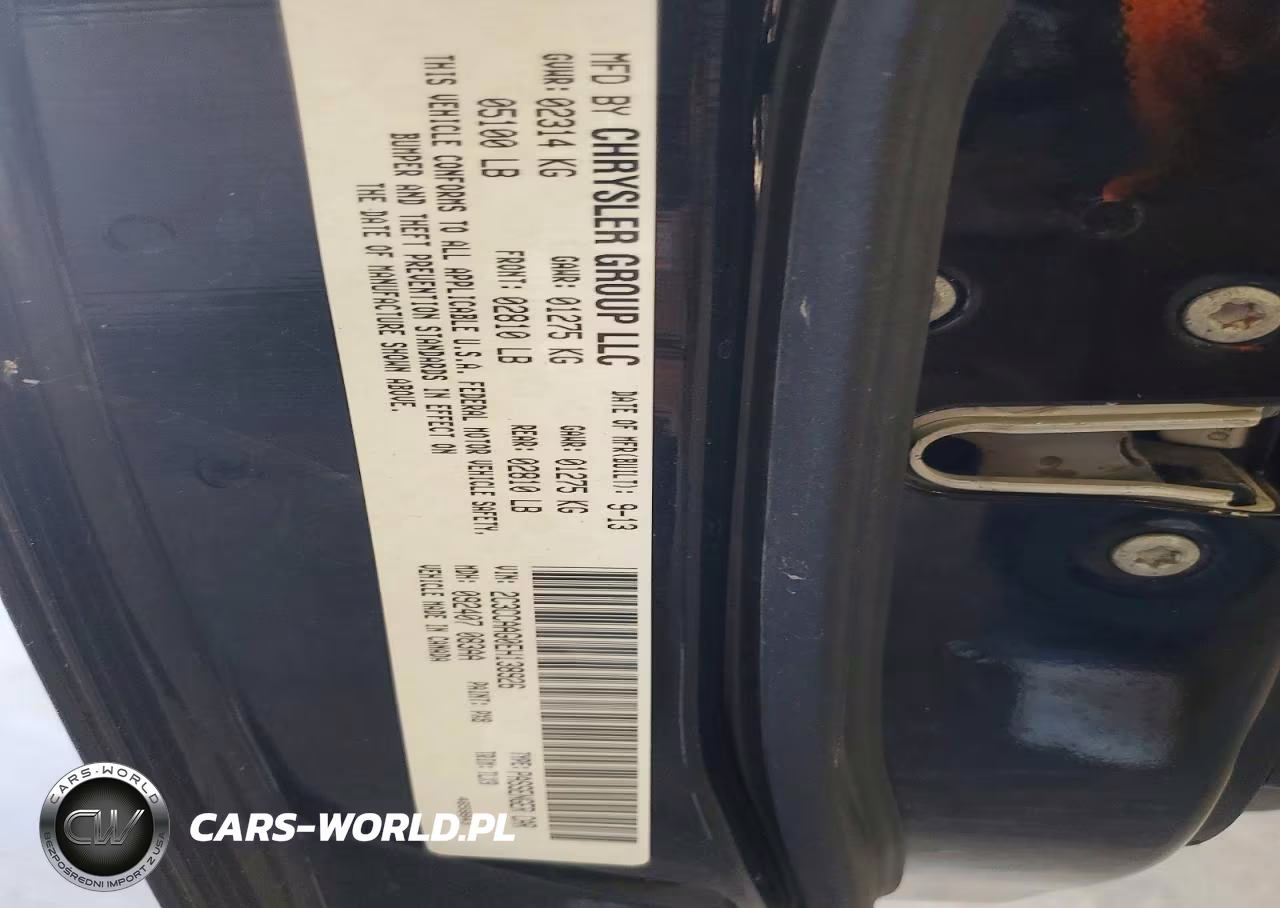 2014 Chrysler 300 VIN:2C3CCAAG0EH138926 - 13