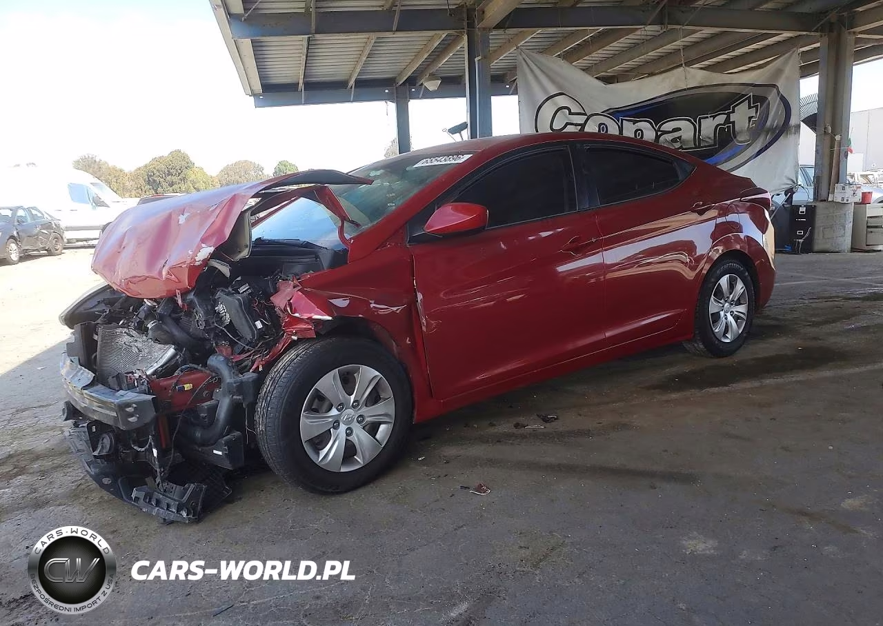 2016 Hyundai Elantra Se VIN:KMHDH4AE9GU621585 - 1