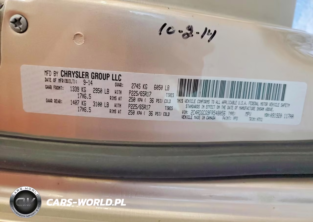 2015 Dodge Grand Caravan Sxt VIN:2C4RDGCG9FR548056 - 13
