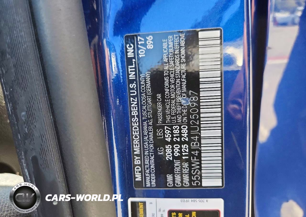 2018 Mercedes-Benz C 300 VIN:55SWF4JB4JU250987 - 13