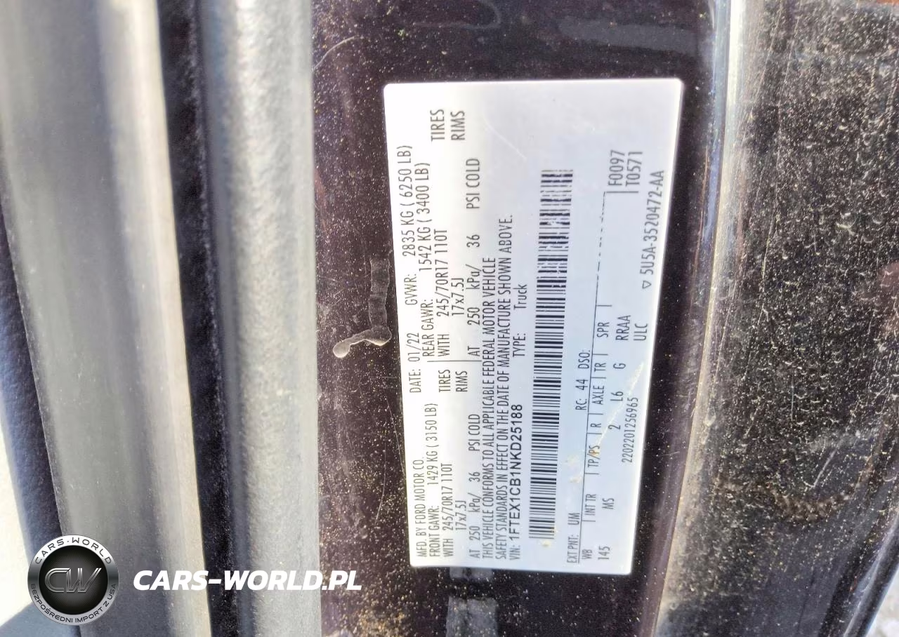 2022 Ford F150 Super Cab VIN:1FTEX1CB1NKD25188 - 13
