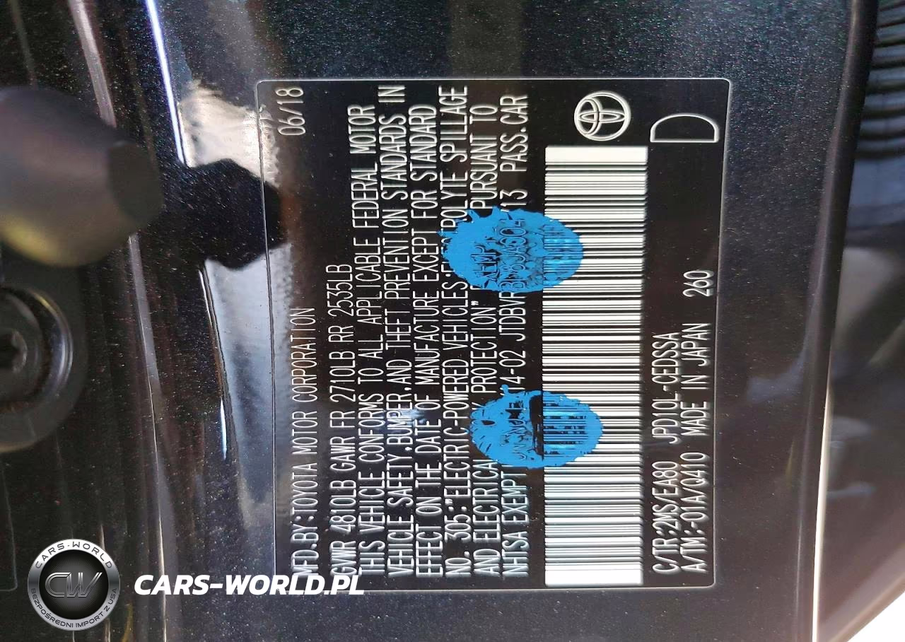 2018 Toyota Mirai Base VIN:JTDBVRBD8JA004713 - 13