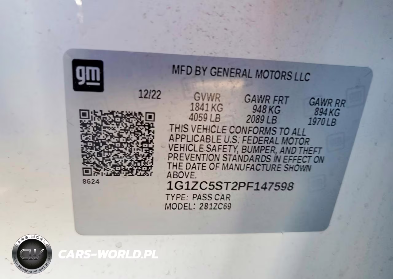 2023 Chevrolet Malibu Ls VIN:1G1ZC5ST2PF147598 - 12
