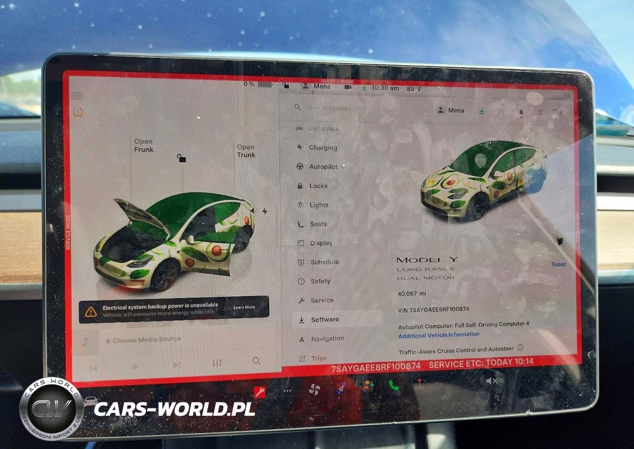 2024 Tesla Model Y VIN:7SAYGAEE8RF100874 - 9