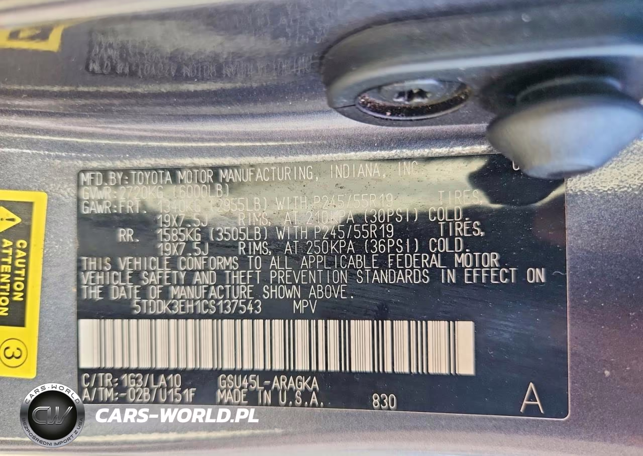 2012 Toyota Highlander Limited VIN:5TDDK3EH1CS137543 - 13