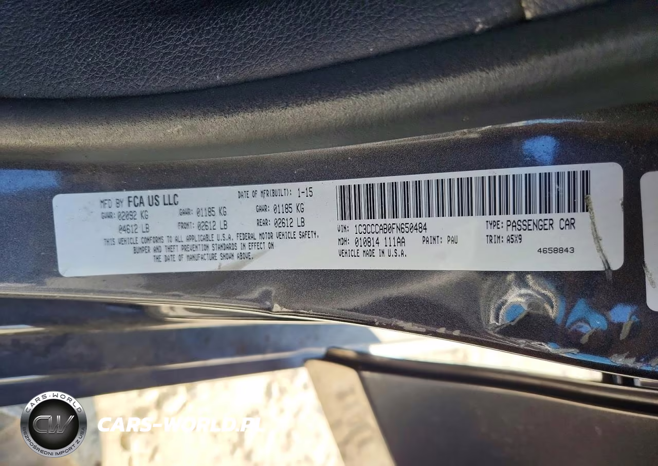 2015 Chrysler 200 Limited VIN:1C3CCCAB0FN650484 - 12