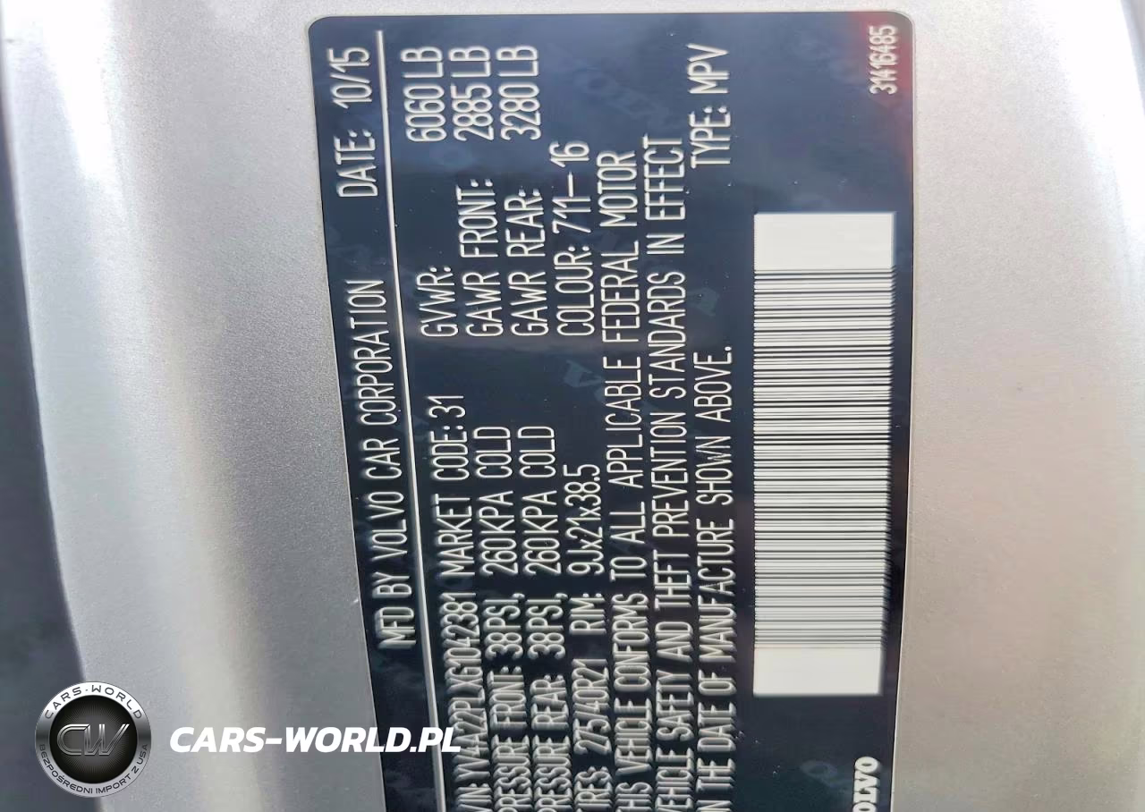 2016 Volvo Xc90 T6 VIN:YV4A22PLXG1042381 - 12