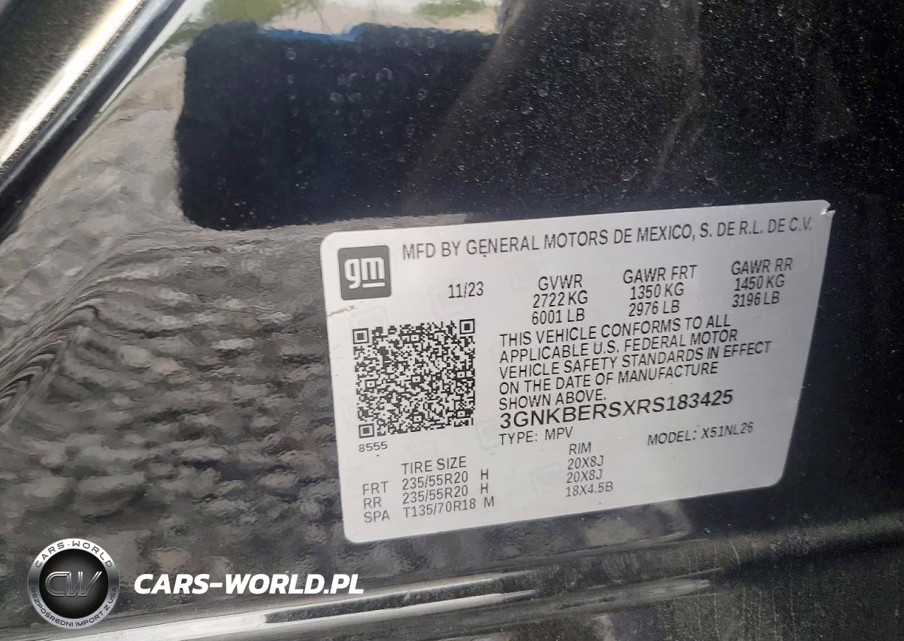 2024 Chevrolet Blazer Rs VIN:3GNKBERSXRS183425 - 13