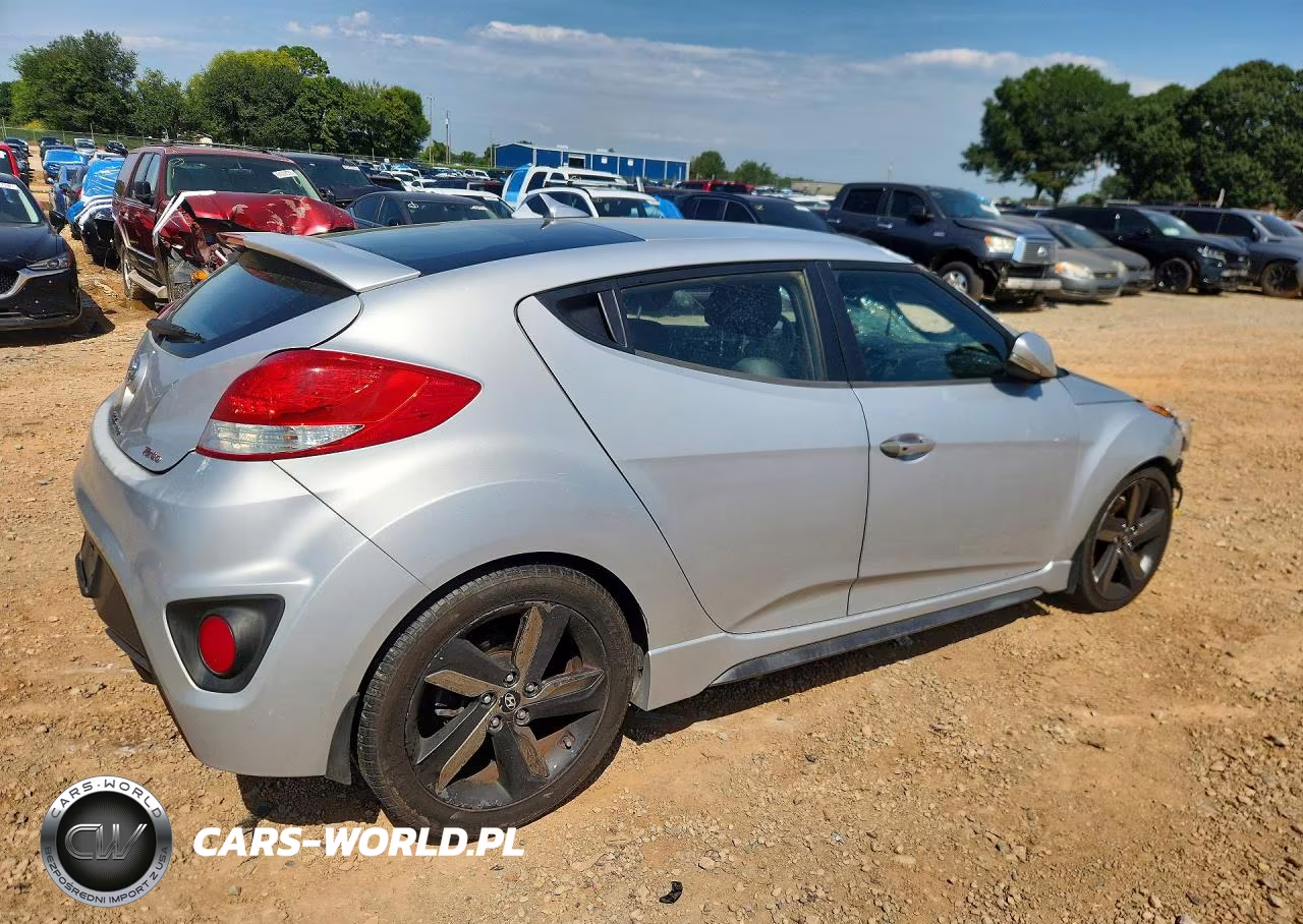 2015 Hyundai Veloster Turbo VIN:KMHTC6AE4FU231644 - 3