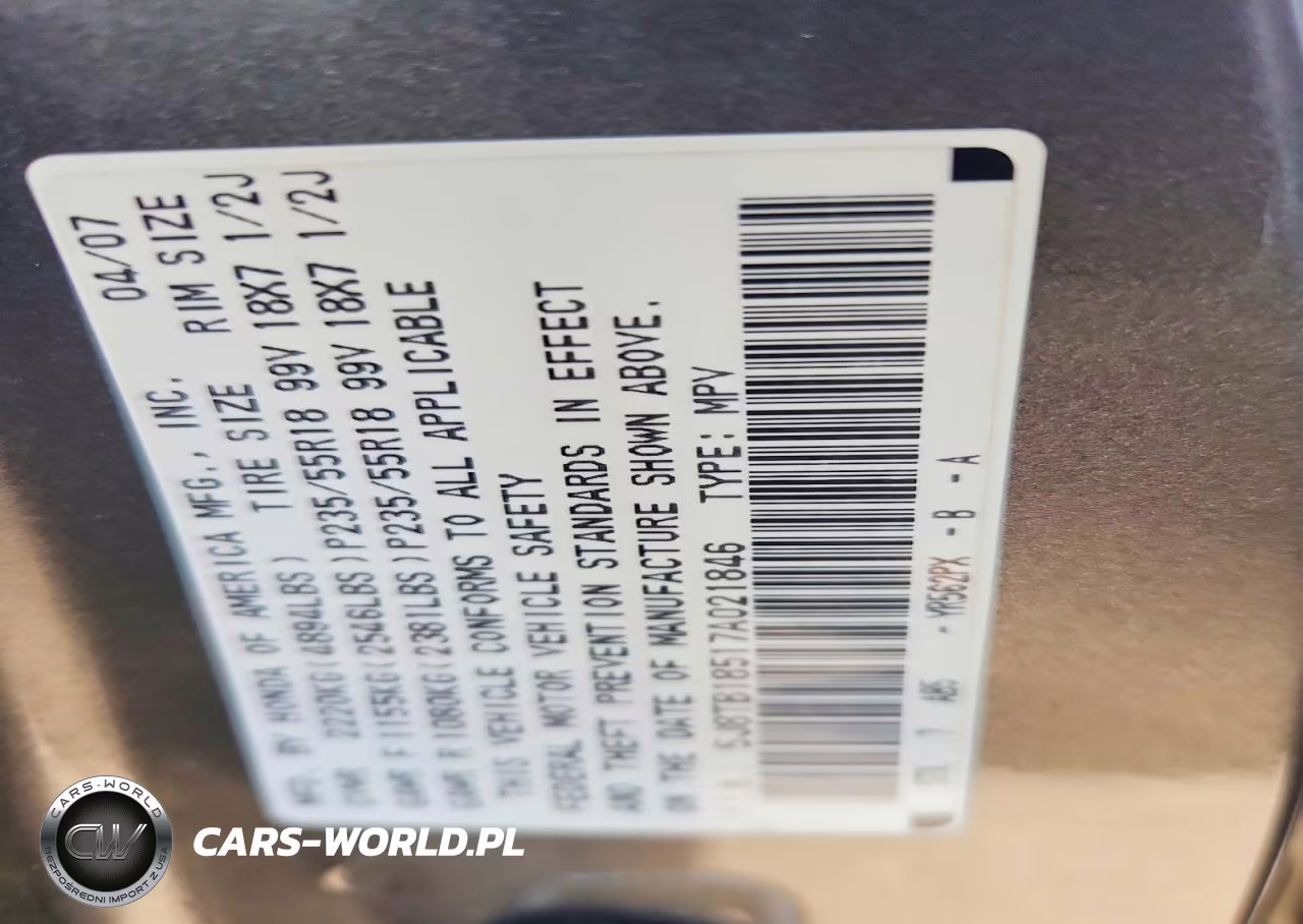 2007 Acura Rdx Technology VIN:5J8TB18517A021846 - 13