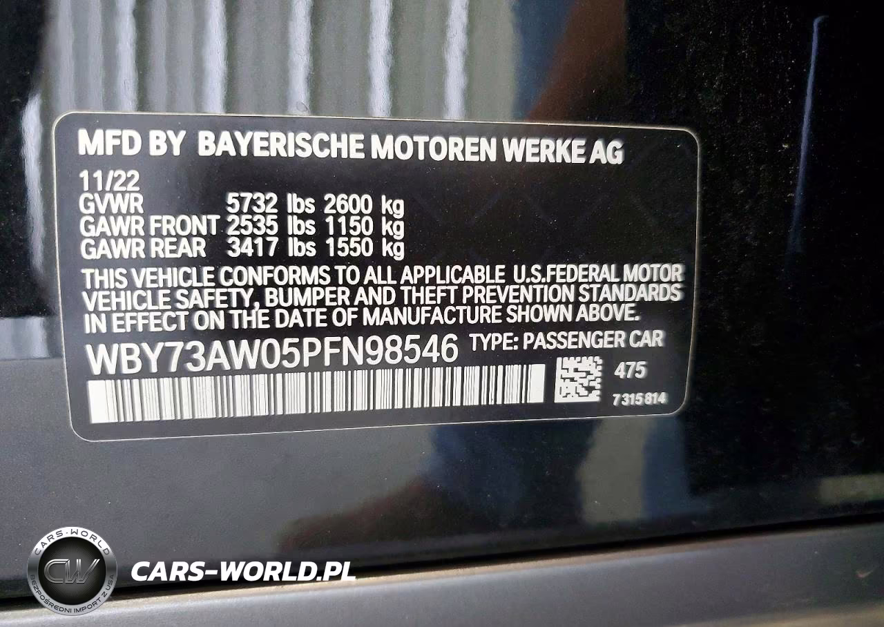 2023 BMW I4 Edrive 40 VIN:WBY73AW05PFN98546 - 12