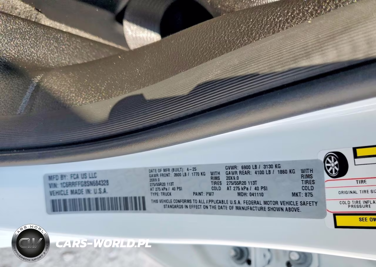 2025 Ram 1500 Big Horn VIN:1C6RRFFG8SN684328 - 12