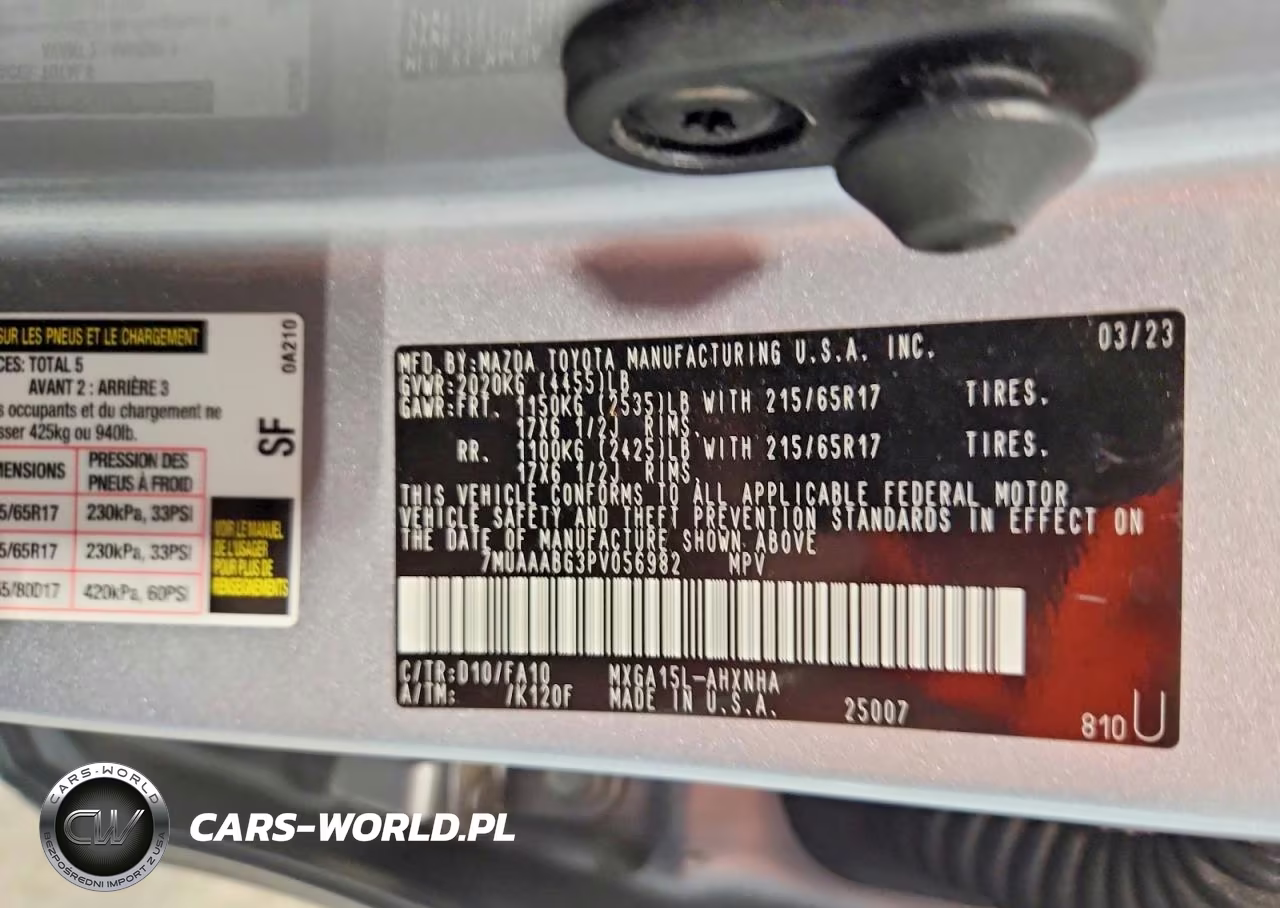 2023 Toyota Corolla Cross L VIN:7MUAAABG3PV056982 - 14