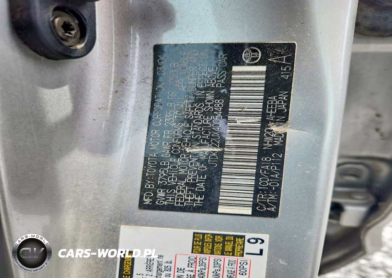 2004 Toyota Prius Base VIN:JTDKB22UX40054488 - 12