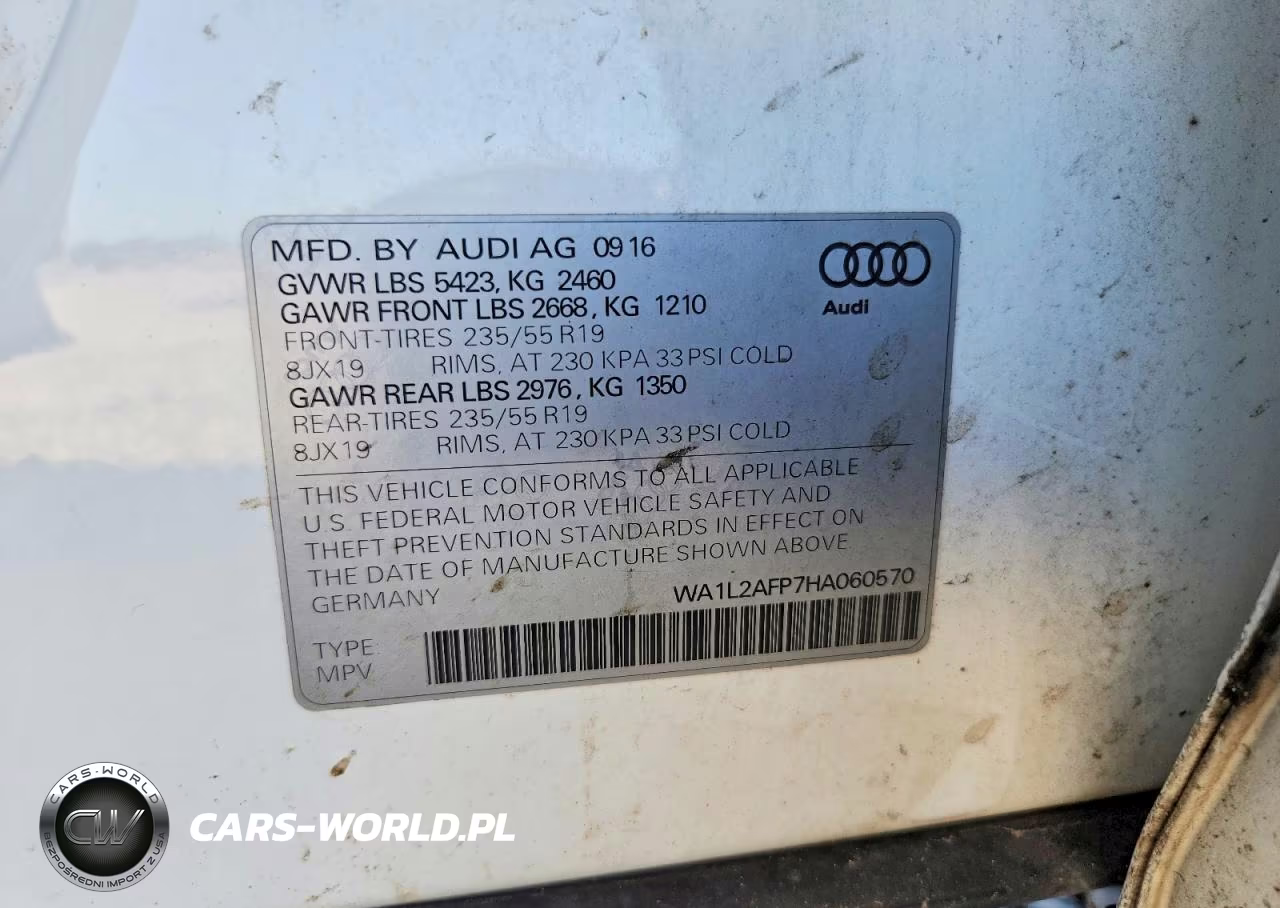 2017 Audi Q5 Premium Plus VIN:WA1L2AFP7HA060570 - 13