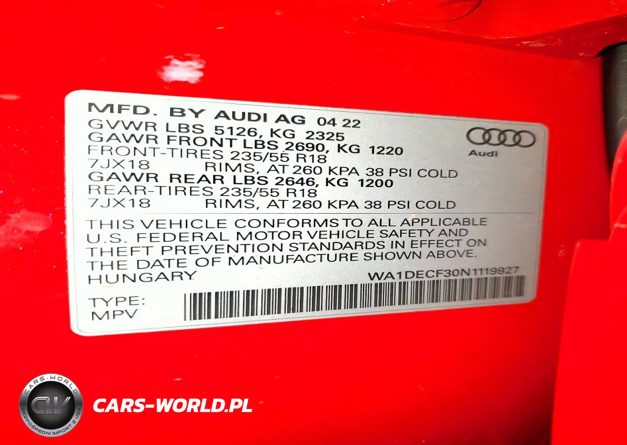 2022 Audi Q3 Premium S Line 45 VIN:WA1DECF30N1119927 - 13