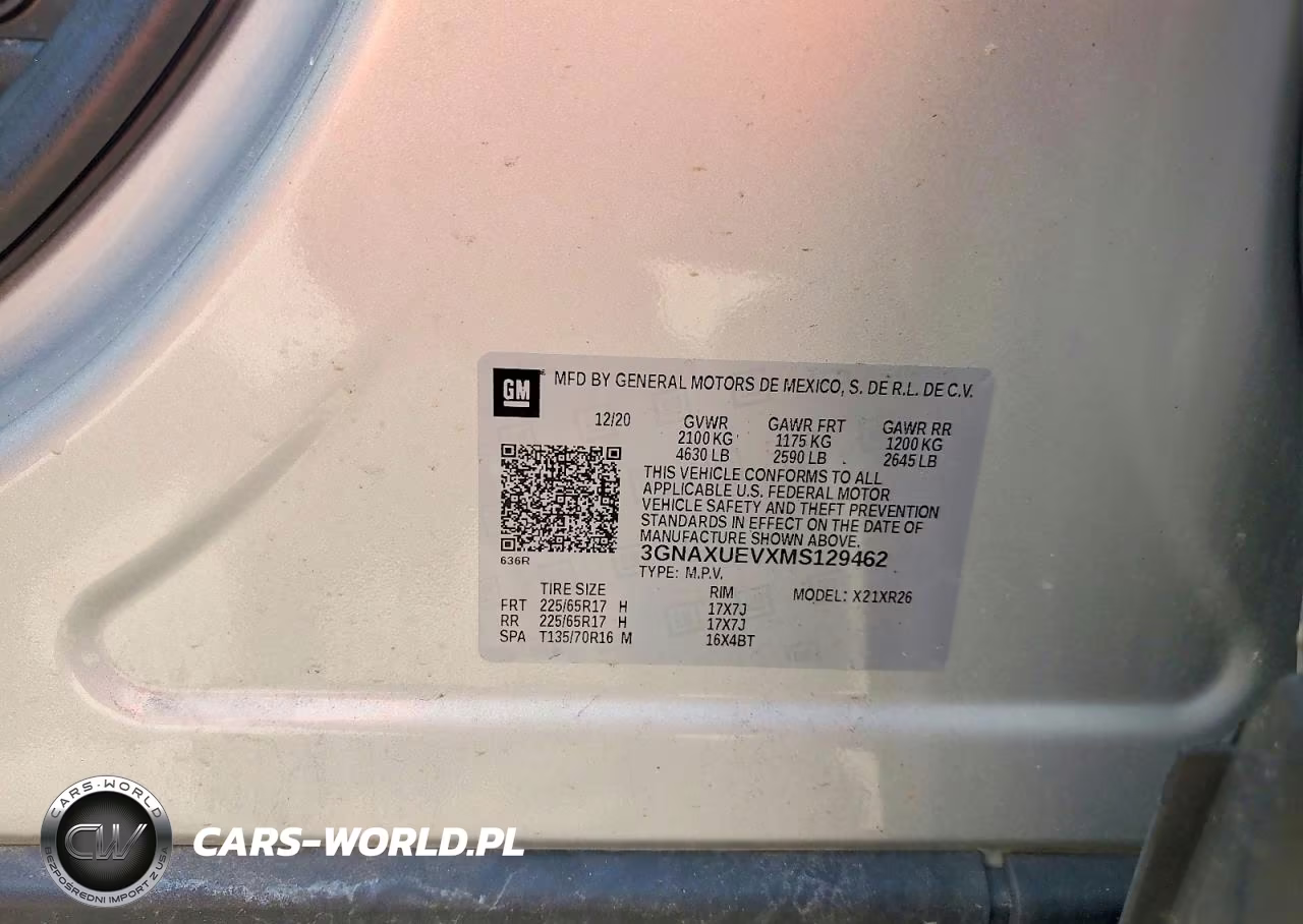 2021 Chevrolet Equinox Lt VIN:3GNAXUEVXMS129462 - 13