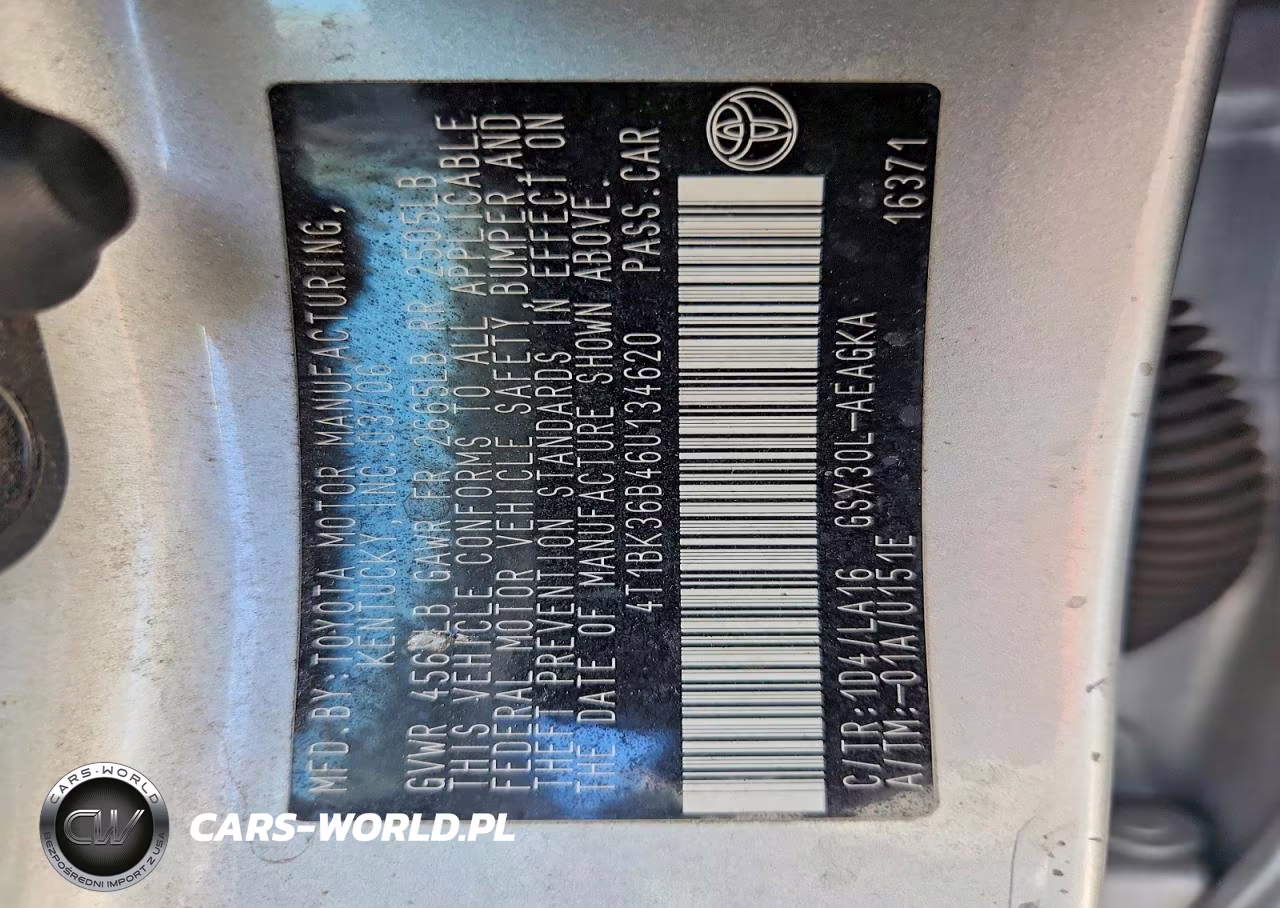 2006 Toyota Avalon Xls VIN:4T1BK36B46U134620 - 12