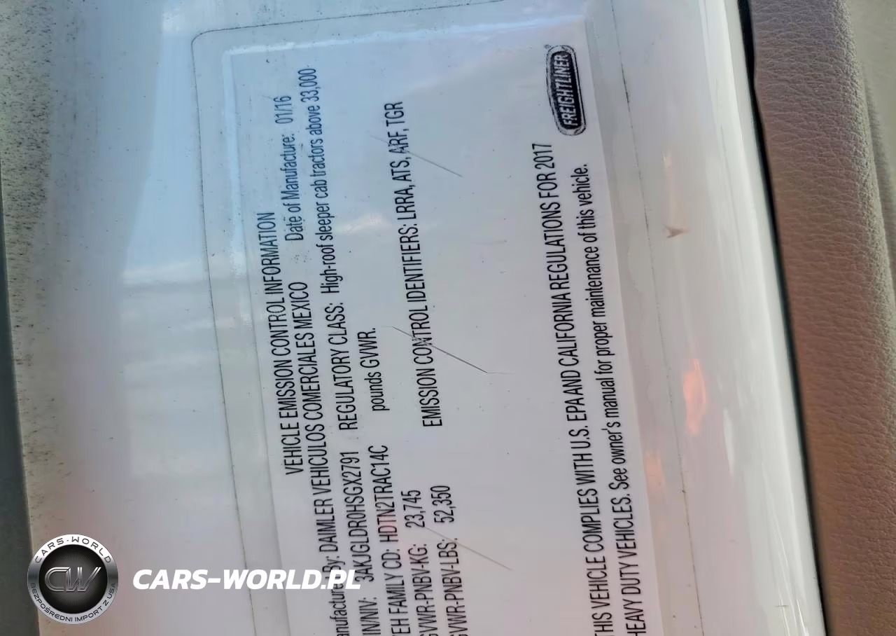 2017 Freightliner Cascadia 125 Semi Truck VIN:3AKJGLDR0HSGX2791 - 12