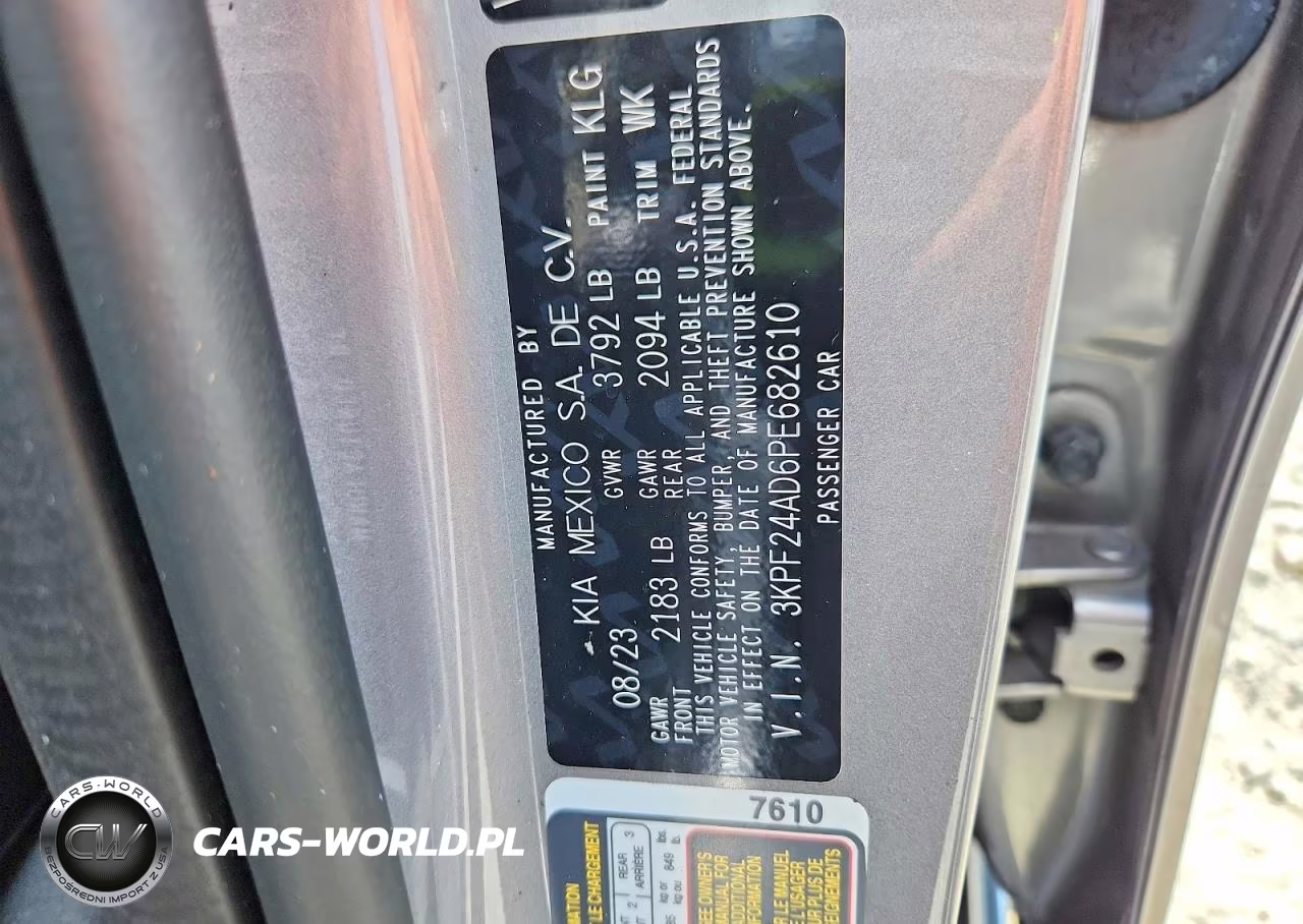 2023 Kia Forte Lxs VIN:3KPF24AD6PE682610 - 12