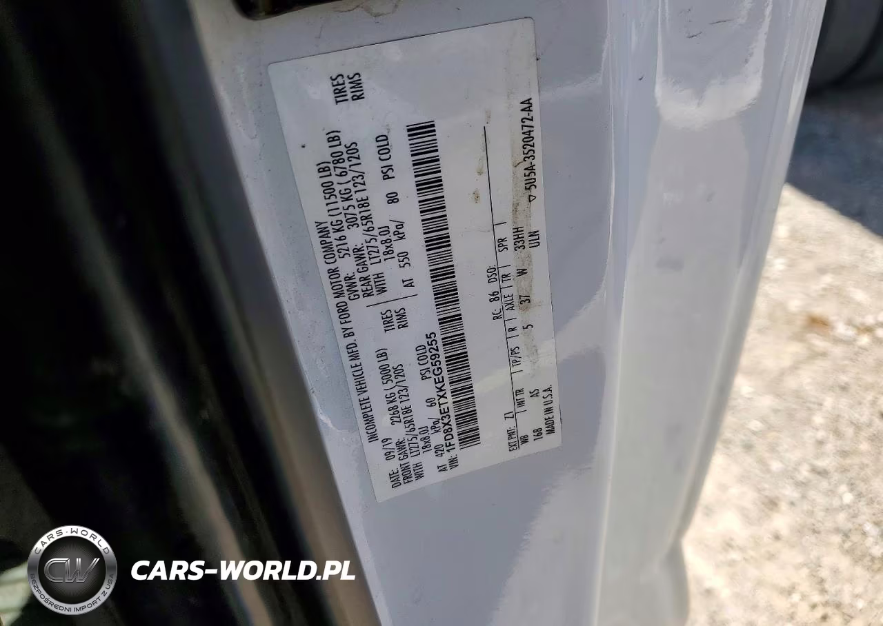 2019 Ford F350 Super Duty VIN:1FD8X3ETXKEG59255 - 14