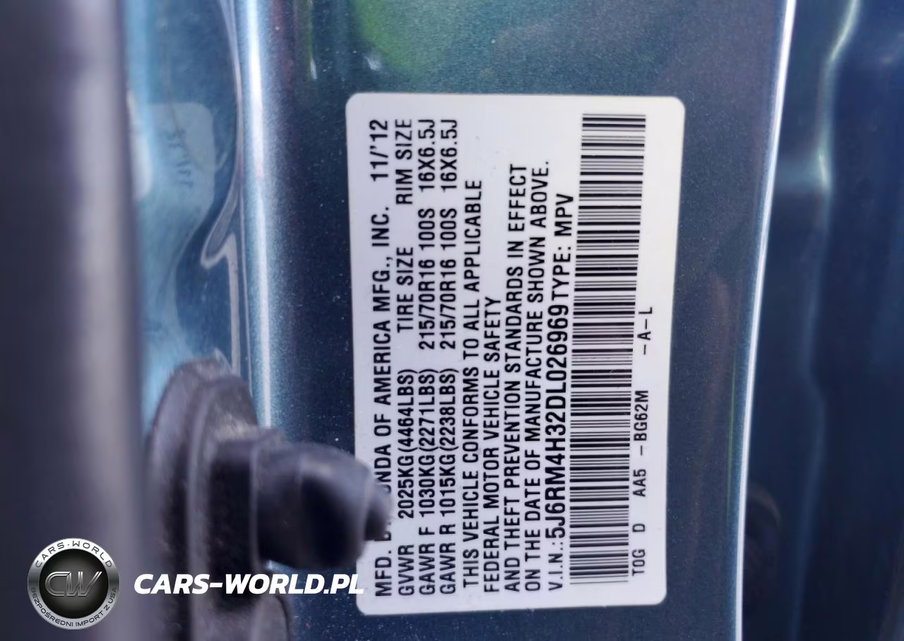 2013 Honda Cr-V Lx VIN:5J6RM4H32DL026969 - 14