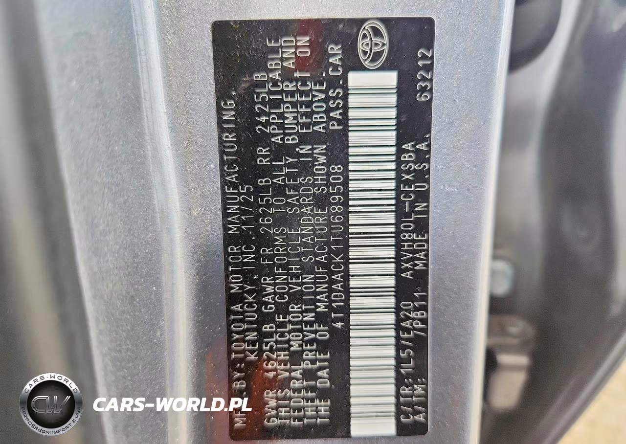 2026 Toyota Camry Se VIN:4T1DAACK1TU689508 - 13