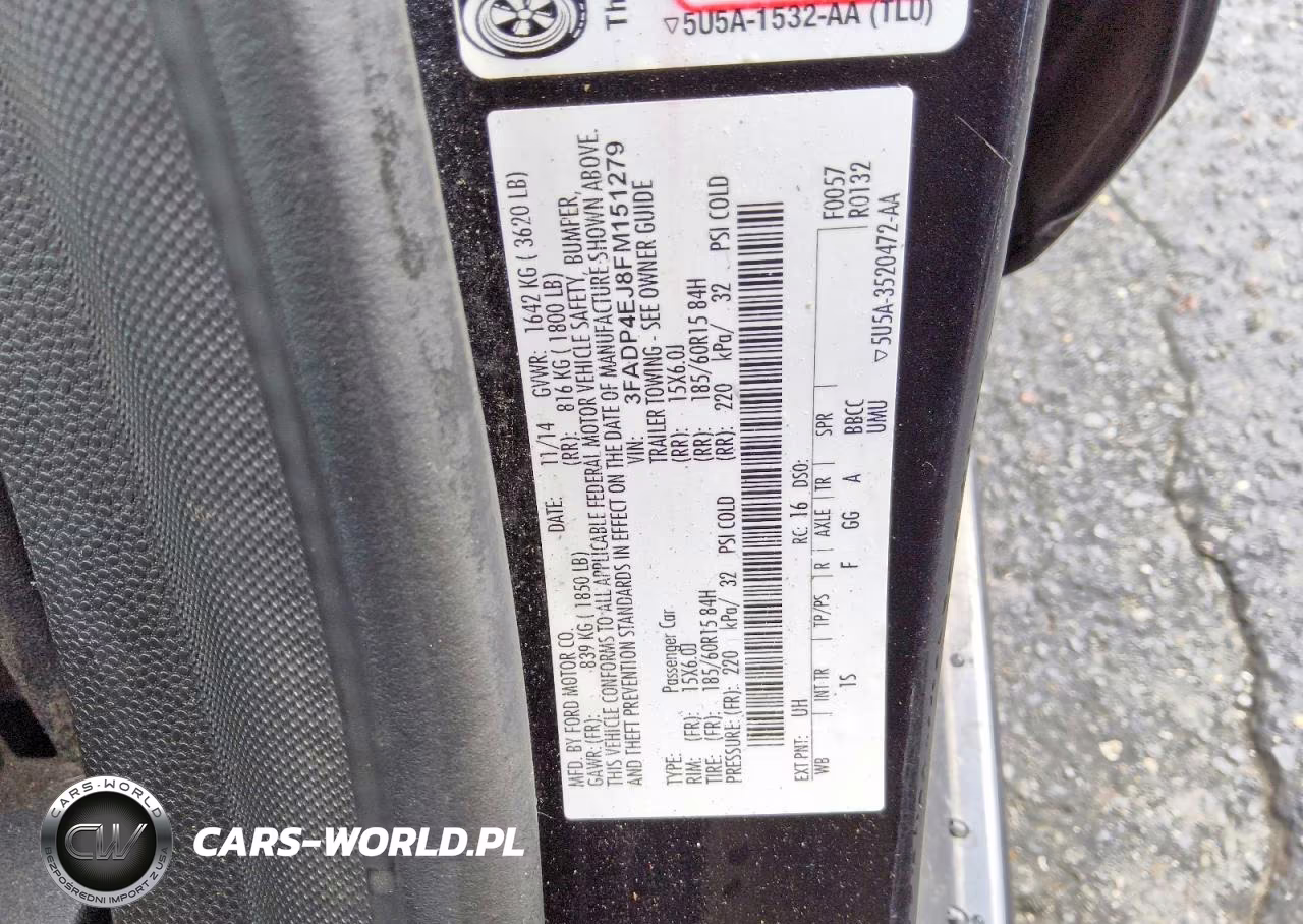 2015 Ford Fiesta Se VIN:3FADP4EJ8FM151279 - 12