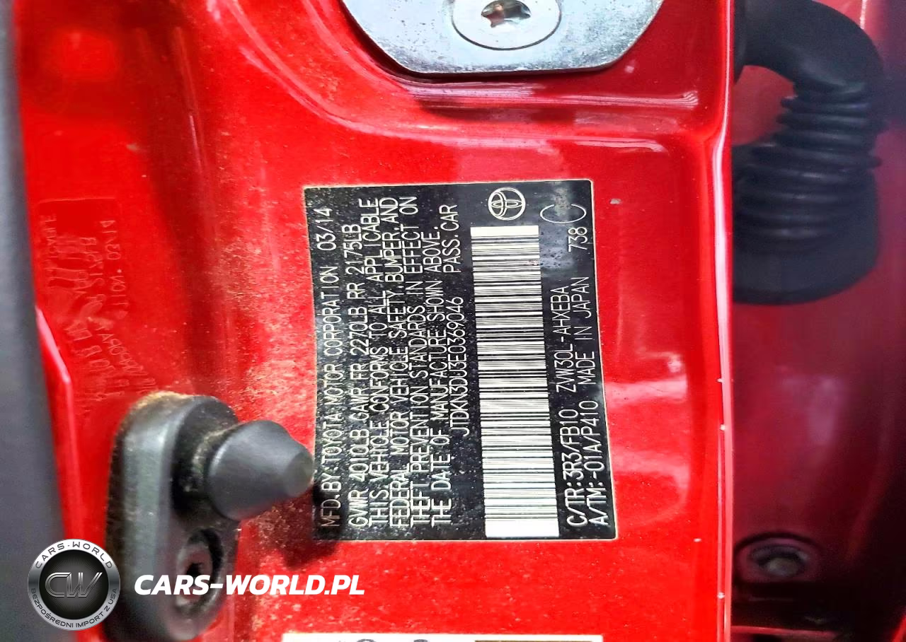 2014 Toyota Prius Three VIN:JTDKN3DU3E0369046 - 13