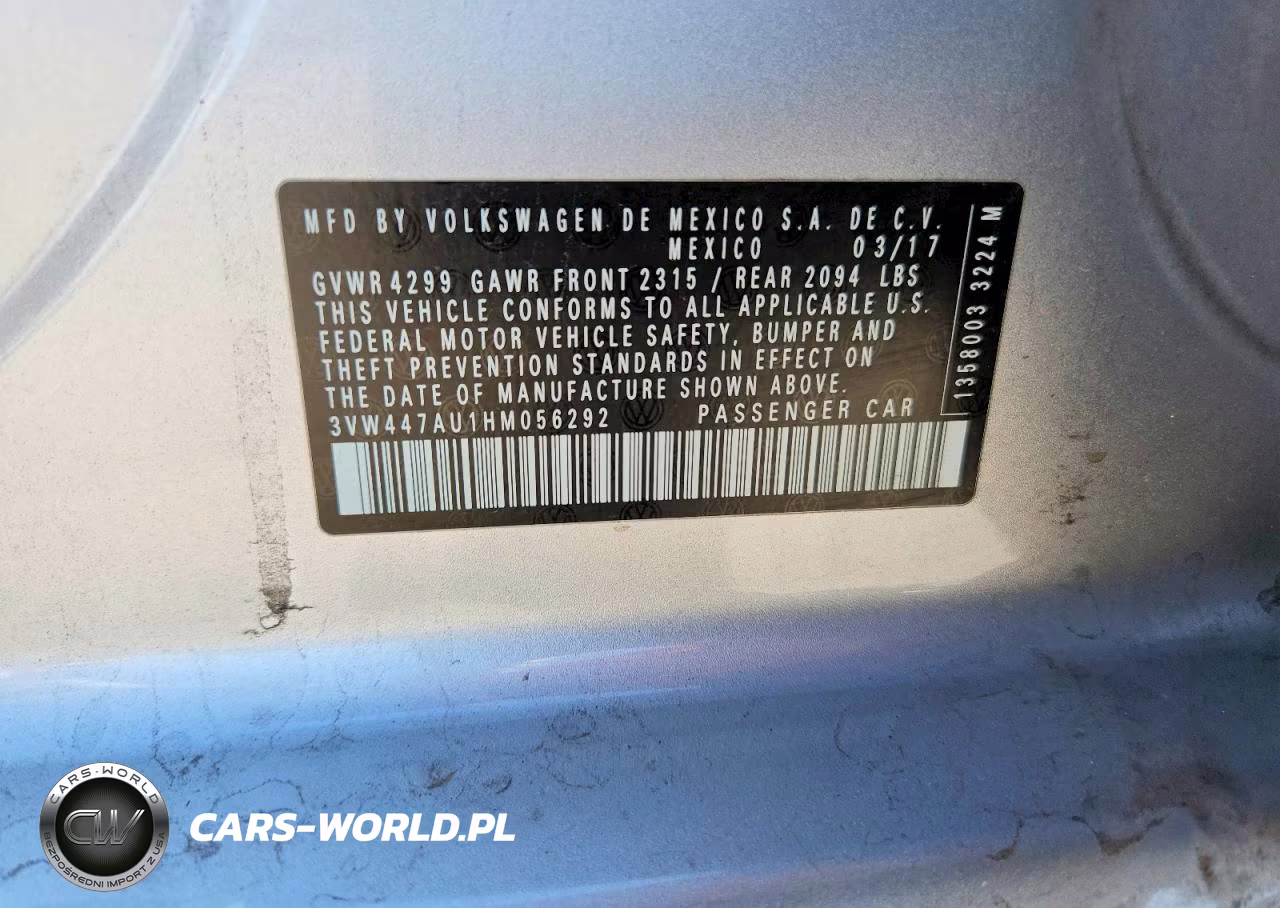 2017 Volkswagen Gti S-Se VIN:3VW447AU1HM056292 - 13