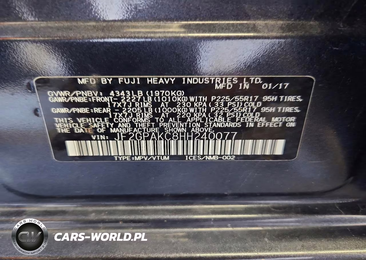 2017 Subaru Crosstrek Limited VIN:JF2GPAKC8HH240077 - 14