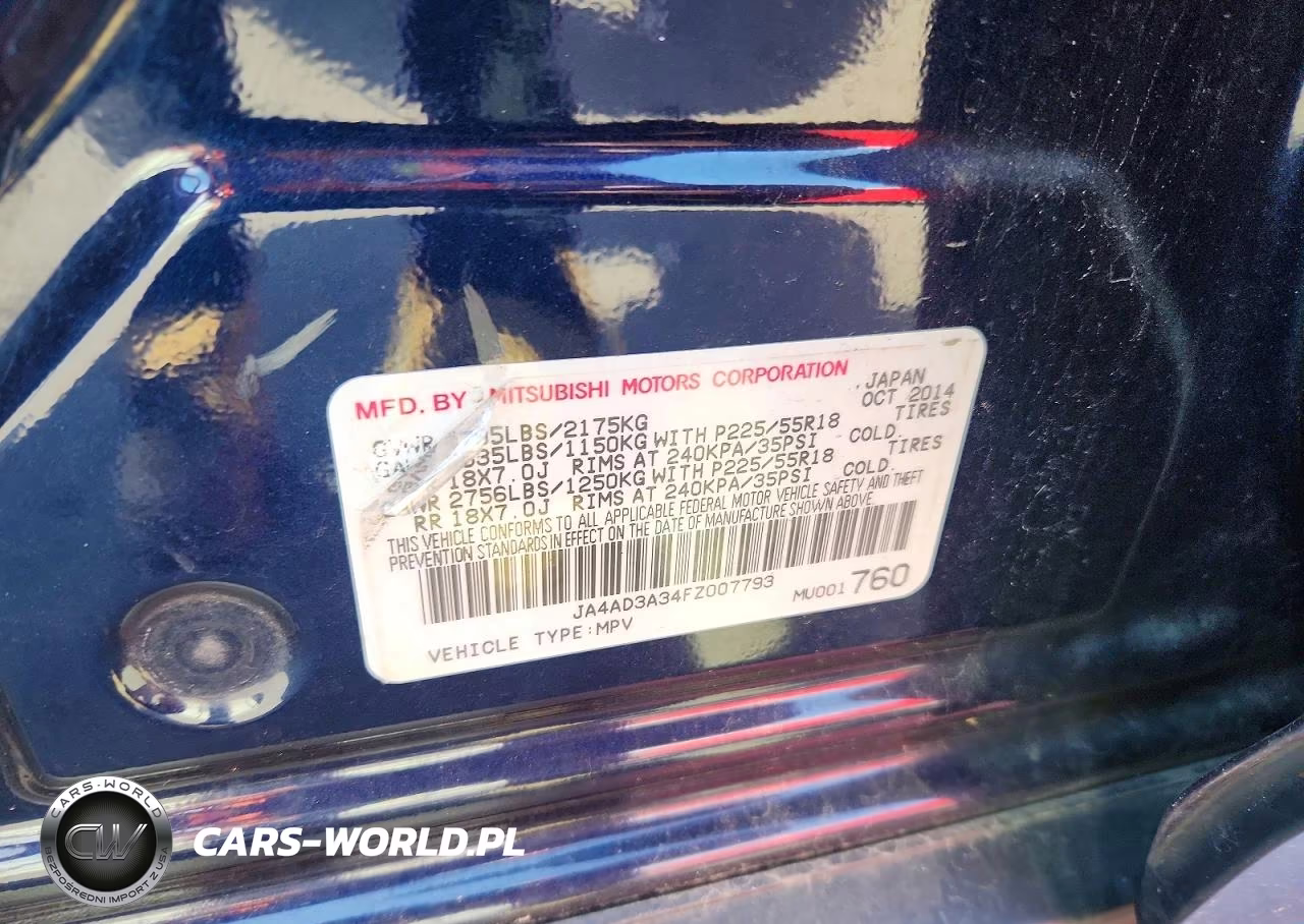 2015 Mitsubishi Outlander Se VIN:JA4AD3A34FZ007793 - 13