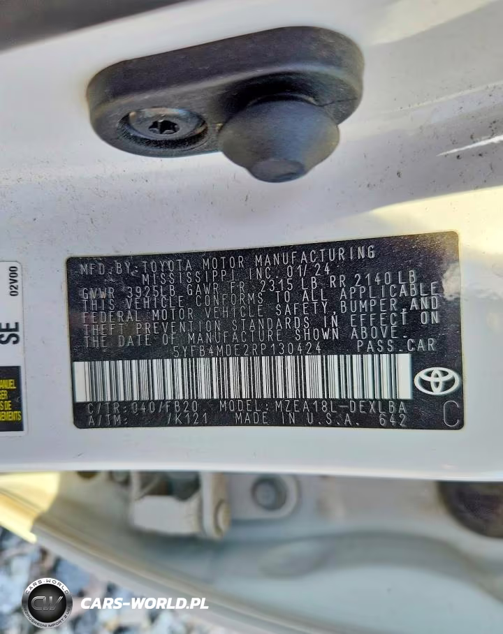 2024 Toyota Corolla Le VIN:5YFB4MDE2RP130424 - 12