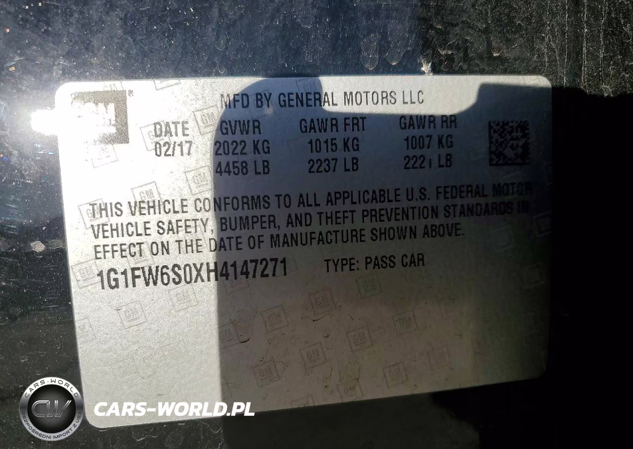2017 Chevrolet Bolt Ev Lt VIN:1G1FW6S0XH4147271 - 14