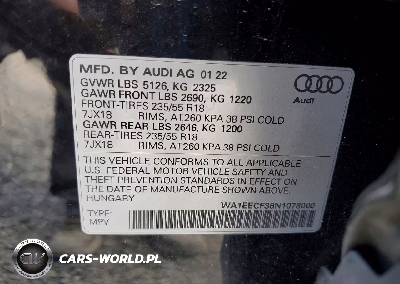 2022 Audi Q3 Premium Plus S Line 45 VIN:WA1EECF36N1078000 - 14