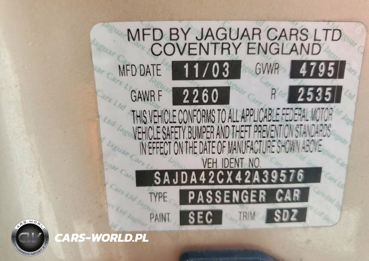 2004 Jaguar Xk8 VIN:SAJDA42CX42A39576 - 12