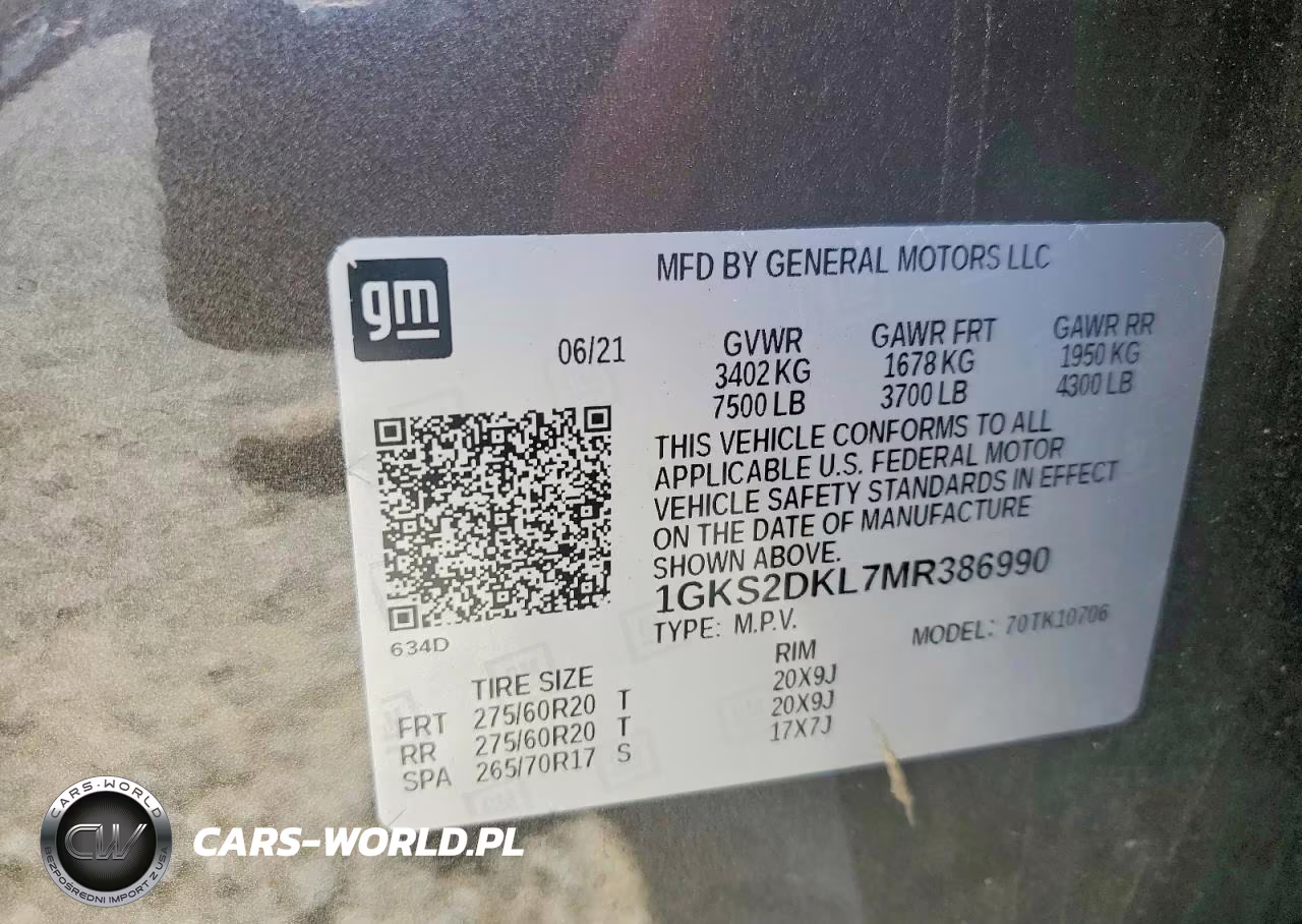 2021 GMC Yukon Denali VIN:1GKS2DKL7MR386990 - 13