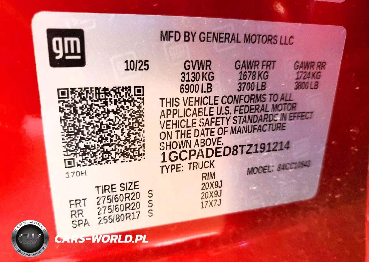 2026 Chevrolet Silverado C1500 Rst VIN:1GCPADED8TZ191214 - 12
